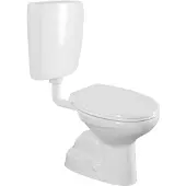 Creavit Kombi-WC, Betätigungsplatte 4,5/6l, Abgang senkrecht, weiß