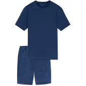 Schiesser Herren Pyjama Modern EssentialsSchlafanzug, Pyjama Set, Nachtwäsche