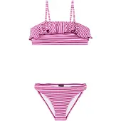 Protest Bikini Mädchen PRTStripes JR Bandeau Punch Pink-Größe 164