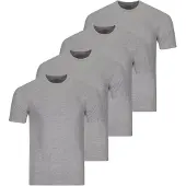 Ragman Unterhemd / Shirt Kurzarm Basic in Grau-Melange | Gr.: 3XL