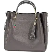 DrachenLeder Florence Damen Handtasche Echtleder braun OTF857N5