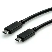 Value USB 3.2 Gen 2 Kabel, USB C-C, ST/ST, 4K UHD-1, 10Gbit/s, Emark, 100W, weiß, 1 m