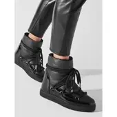 INUIKII Schneeschuhe Gloss Wedge 75203-007 Schwarz 35