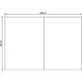 vidaXL Markisenersatzstoff Weiß 350 x 200 cm Polyester