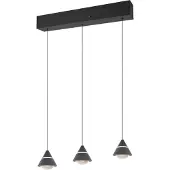 TRIO Lighting Hängelampe Romeo, schwarz, für Wohn- / Esszimmer, Metall, Modern