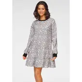 LASCANA Sweatkleid Ohne Taschen mit schönem Animal-Print