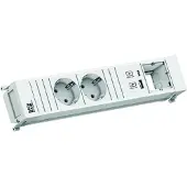 Bachmann POWER FRAME 2xCEE7/3 1xCM 1xUSB A/C 22W 0,2m GST18 ws