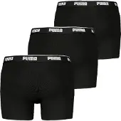 Puma Herren Boxershorts, 3er Pack - Boxer 3P, Cotton Stretch, Logo, einfarbig
