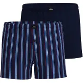 Götzburg Boxershorts "Wildlife" gestreift, basic, mit Logo, mit Eingriff, mit Knopf, Baumwollmix