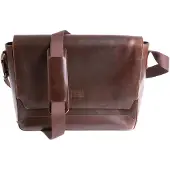 Buckle up Buckle & Seam Messenger Bag Times Leder - BROWN/Dots