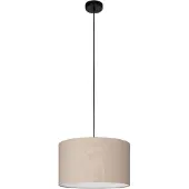 Eglo Hängelampe Feniglia, 1-flammige Pendelleuchte über Esstisch, Esszimmerlampe, Textil Hängeleuchte mit E27, Ø 38 cm