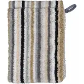 Cawö Waschlappen Lifestyle Stripes Kiesel (6er Set)