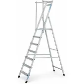 Zarges Plattformleiter ZAP Neo S mit klappbarem Handlauf 7 Stufen
