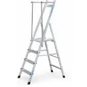 Zarges Plattformleiter ZAP Neo S mit klappbarem Handlauf 4 Stufen