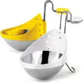 Cuisipro - Ein Set mit zwei Teilen fuer pochierten Eier ( gelb und weiss) - 747308