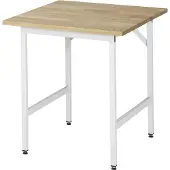 RAU Arbeitstisch, Buche-Platte, 750 x 800 x 800-850 mm