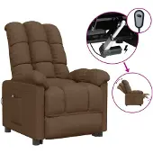 Syfax Relaxsessel Elektrisch Braun Stoff