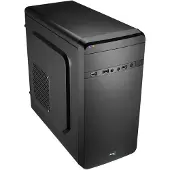 Aerocool QS-180, Mini Tower, PC, Schwarz, micro ATX, Mini-ITX, Stahl, 15 cm