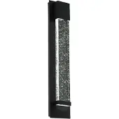 Eglo VILLAGRAZIA Wand-/Deckenleuchte Lampe Beleuchtung - L12 x H40 x AL7 cm - schwarz - 2X3,3W inkl. - IP44