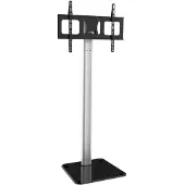 Techly Floor Support - Aufstellung - für LCD-Display - Aluminium - Schwarz, Silber - Bildschirmgröße: 81.3-177.8 cm (32"-70")