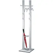 Kerkmann Garderobenständer silber m. Kleiderbügelst.,8 Hk.