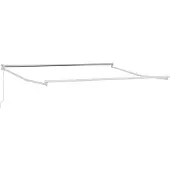 vidaXL Ausziehbarer Sonnenschirmrahmen Weiß 300 x 250 cm Aluminium