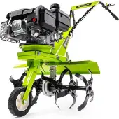 Fieldmann Motoculteur essence FZK 6115-139BL, 2200 W (2,2 kW), 59 cm Arbeitsbreite, 6 Fräsmesser, Motor LONCIN 139 cm³, klappbares Transport-Rad, Stahl-Schutzsystem