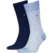 Tommy Hilfiger Herren Socken Birdseye 2er Pack - blau - 39|40|41|42