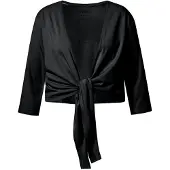 Ulla Popken Shirtjacke in schwarz | Gr.: 58-60