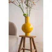 Pip studio Vase Metal Ocher 24 x 40 cm
