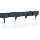 Prosperplast Rasenkante 'Stone' 3,9m Steinoptik Beeteinfassung Kunststoff Garten flexibel matt