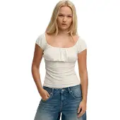 Superdry Athletics Essentials Ruched Kurzarm-t-shirt