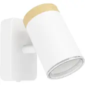 Eglo Spot Wandlampe Consuma, Leselampe mit flexiblem Stahler, Wandleuchte für Wohnzimmer und Badezimmer, Wandstrahler, GU10 , IP44