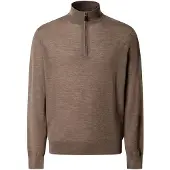 Hackett London für Herren. HM7000205 Ess Merino Hzip Pullover mit Reißverschluss, beige (L), Lässig, Wolle, Klassisch