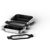 Bosch HEZ9FF030, Backset, , Backofen, Edelstahl, 3 Stück(e)