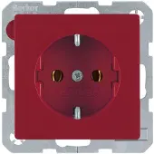 Berker 41436012 Steckdose SCHUKO rot samt Q.1/Q.3