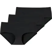 Schiesser Damen Panty, 3er Pack - Invisible Cotton, Nahtlos, Vorteilspack