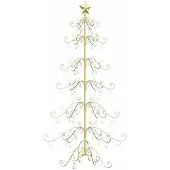 vidaXL Metall Weihnachtsbaum Gold 180 cm Pulverbeschichteter Stahl 42019184