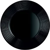 Luminarc 24 x ARCOROC Speiseteller, Form HARENA, schwarz, Durchmesser: 25 cm