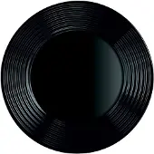 Luminarc 24 x Harena Uni schwarz Dessertteller flach 19cm * - Noir (gehärtet)