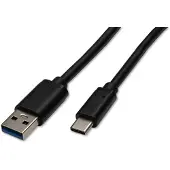 Captiva Kabel USB Kabel A-Stecker C-Stecker schwarz 3m USB-A auf USB-C