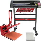 Monster Transferpresse 38 x 38cm & 720mm Vinyl-Schneideplotter im Set