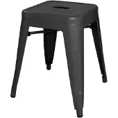 Bolero Bistrohocker aus Stahl schwarz (4 Stück)