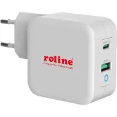 Roline USB Ladegerät 2P. 1xPD+ 1xQC3.0 max. 65W