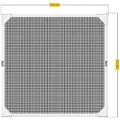 SCHELLENBERG Fliegengitter Fenster Simply Click mit Fiberglas ohne bohren, einfaches Einklicken des Insektenschutz Gewebes, Fliegennetz,100x120cm,weiß