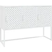 vidaXL Sideboard Weiß 105x35x75 cm Stahl