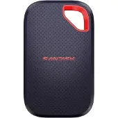 SanDisk Extreme Portable SSD (V3), 4 TB, USB Typ-C, USB 3.2 Gen 2x2, 2000 MB/s, 20 Gbit/s, Rot, Blau