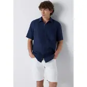 Mavi Kurzarmhemd "SHORT SLEEVE SHIRT" Leinenhemd mit Tasche