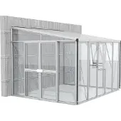 E.P.H. Schmidt Vitavia Gewächshaus Helena 8600 ESG 4mm u. Dach HKP 10mm, alu, 266725