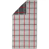 Cawö Duschtuch Noblesse Square Karo Platinum